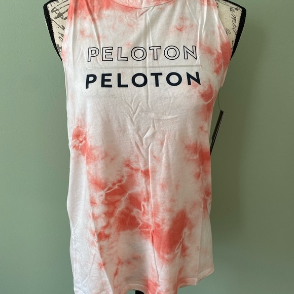 NWT - Peloton Tie-Dye Flow Double Twist Back Relaxed Fit Tank, Size Small - Picture 4 of 8
